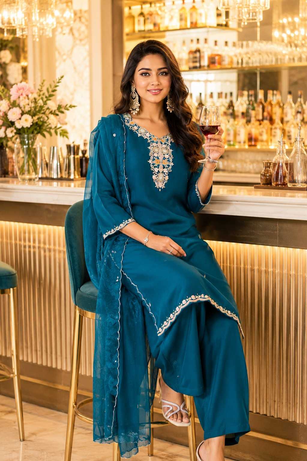 Ladies Silk Suit