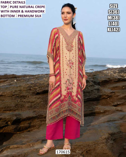 Pure Crepe Ladies Suit