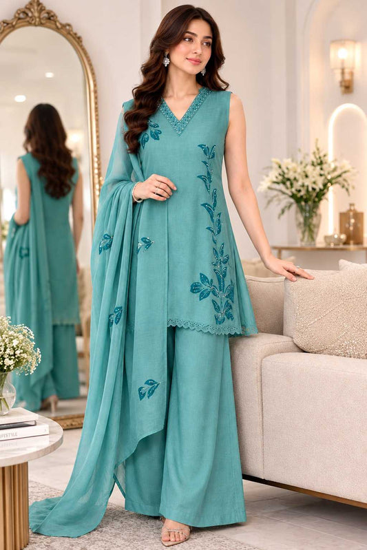 Premium Silk Palazzo Suit