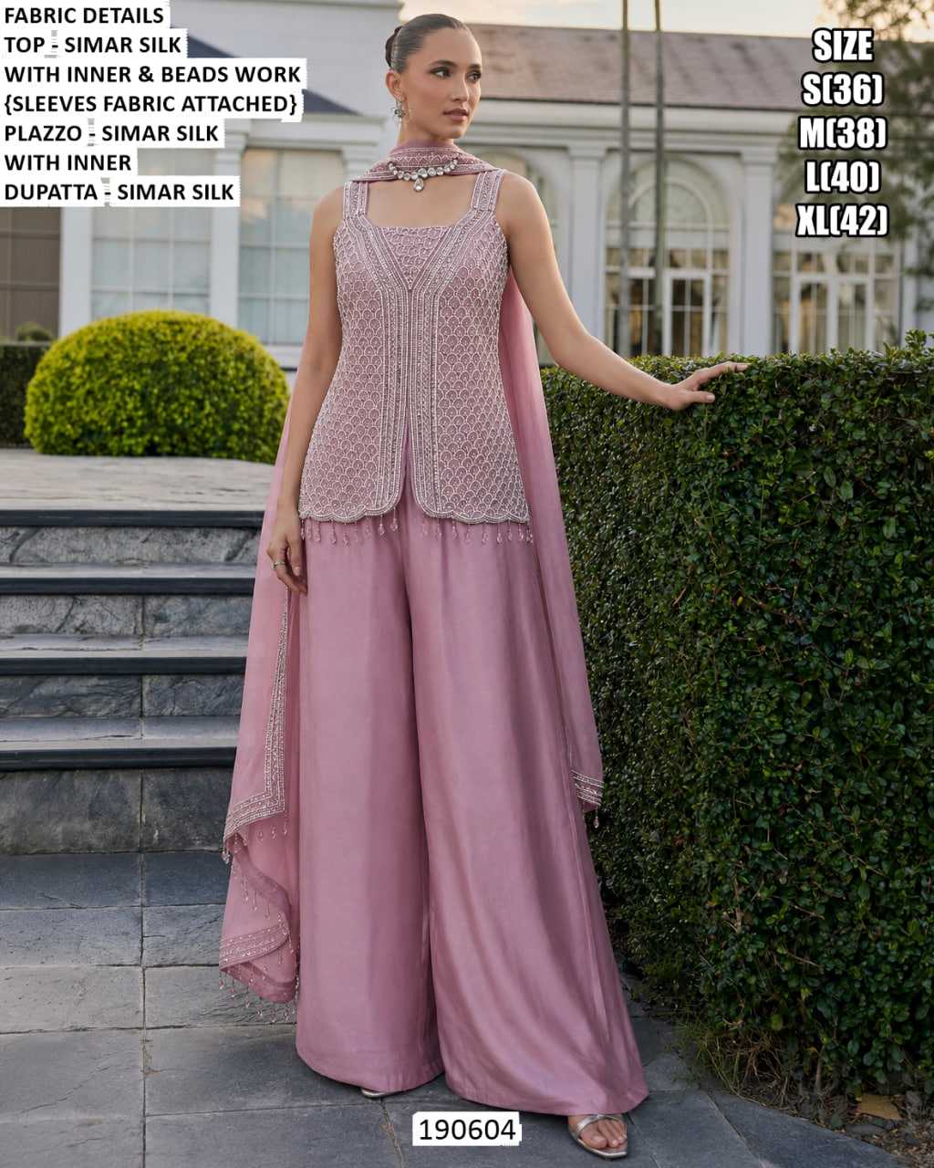 Shimmer Silk Indo Western Dress