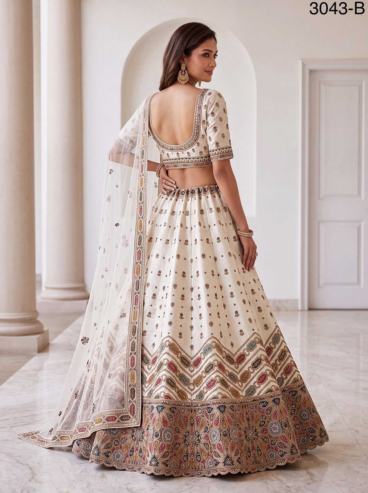 Slub Silk Lehenga