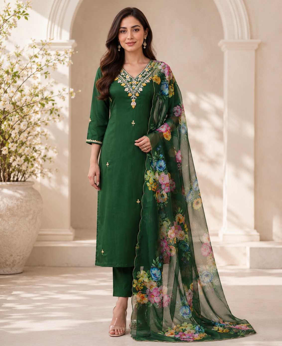 Dola Silk Ladies Suit