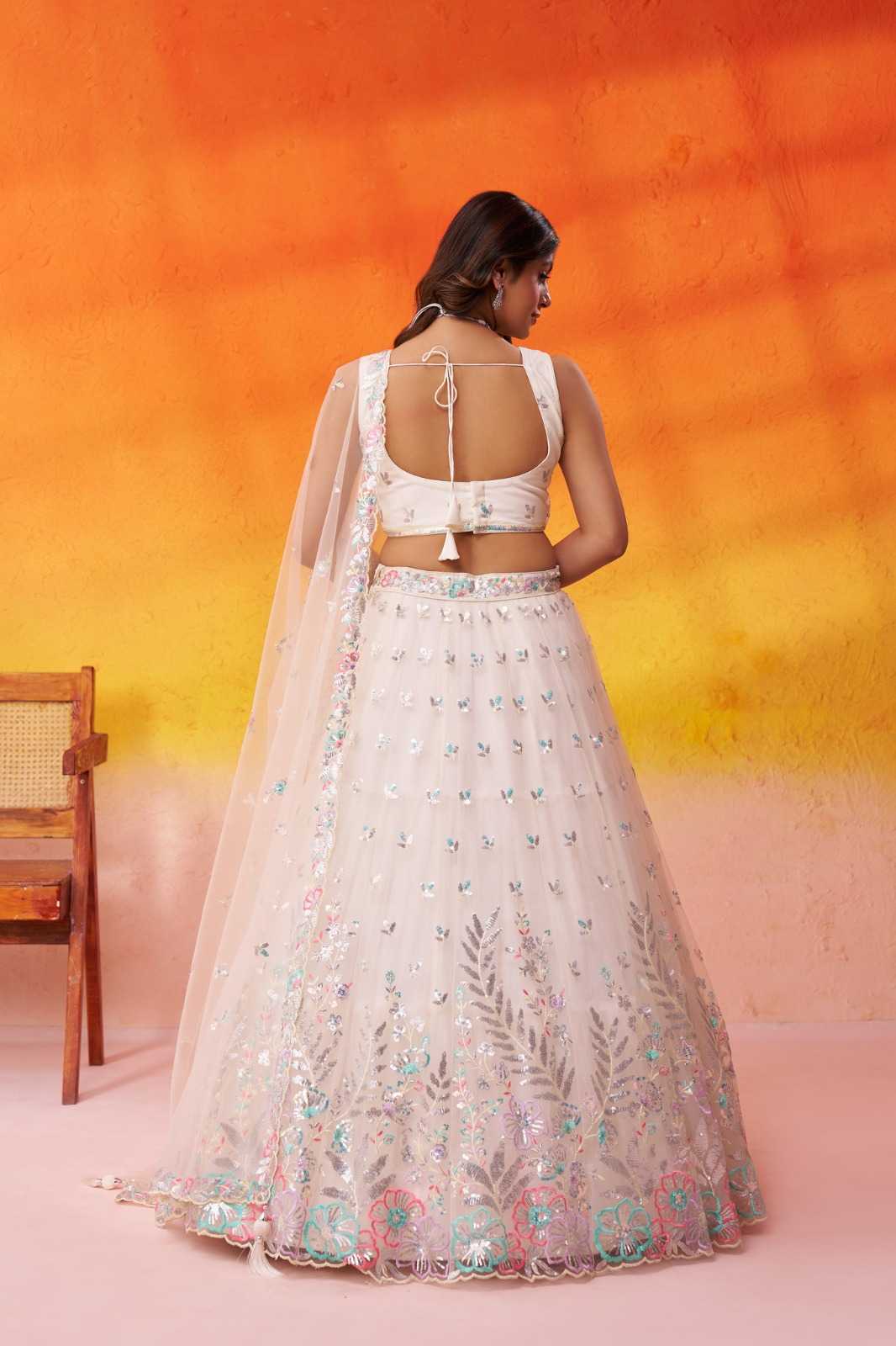 Net Wedding Lehenga