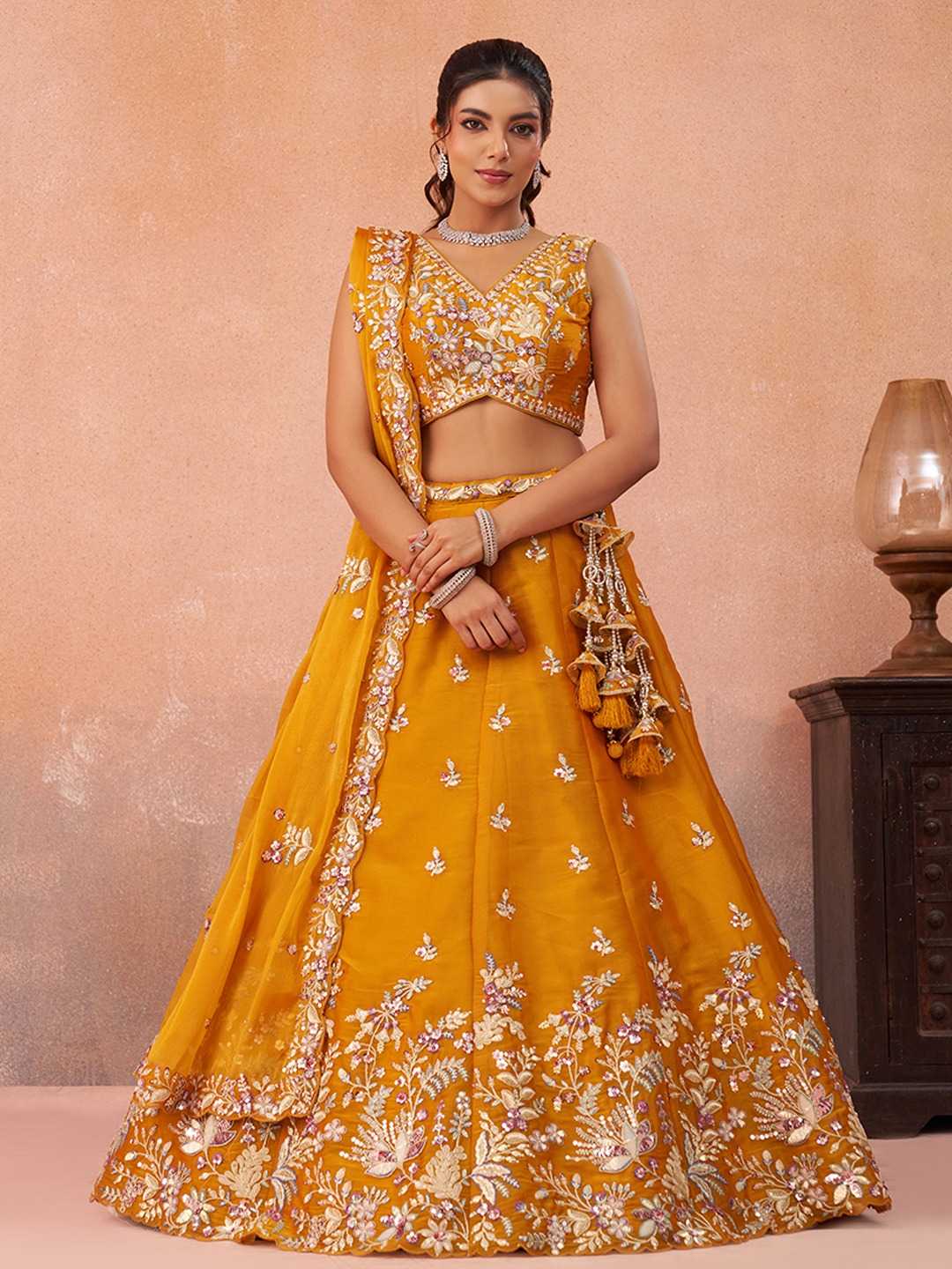 Tissue Wedding Lehenga