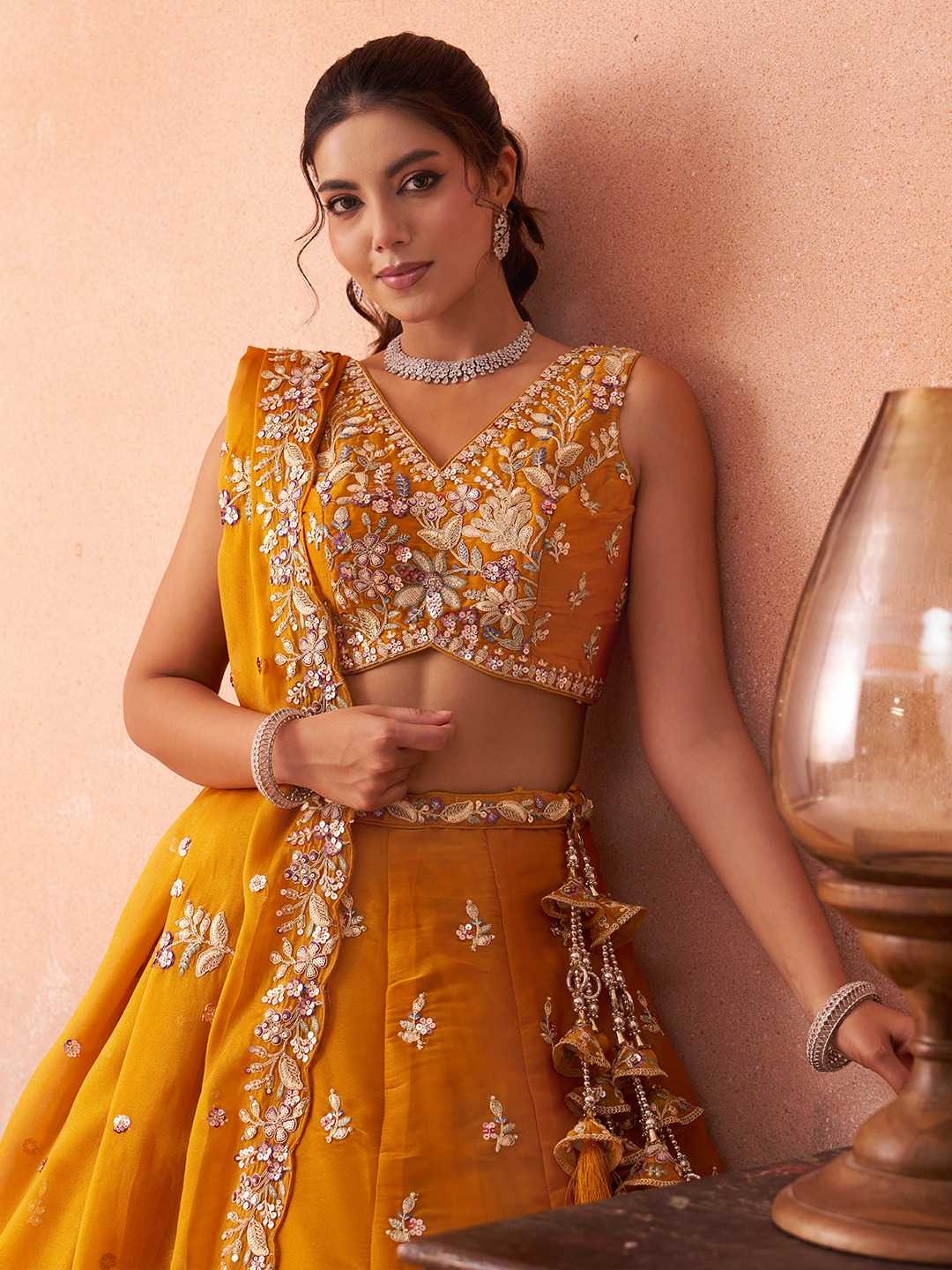 Tissue Wedding Lehenga