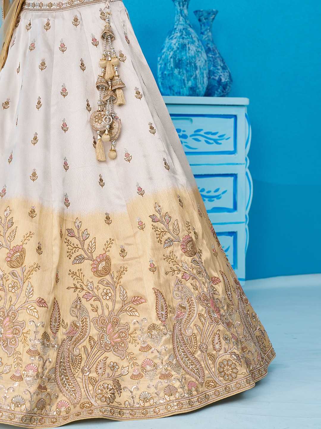 Tissue Designer Lehenga