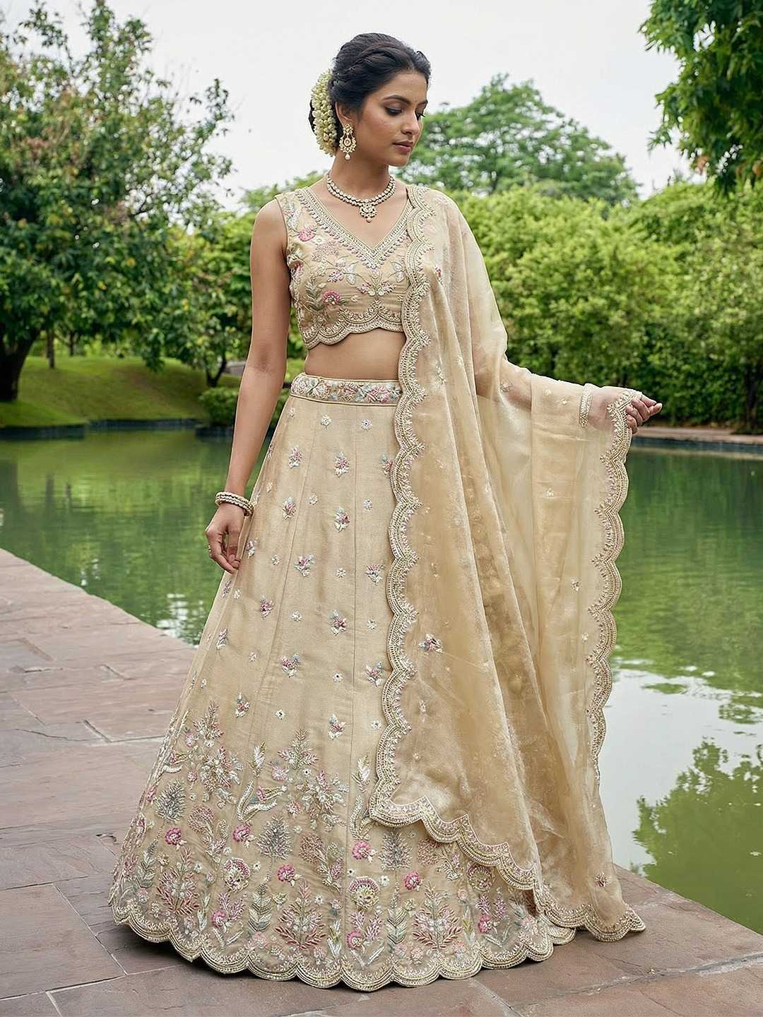 Tissue Wedding Lehenga