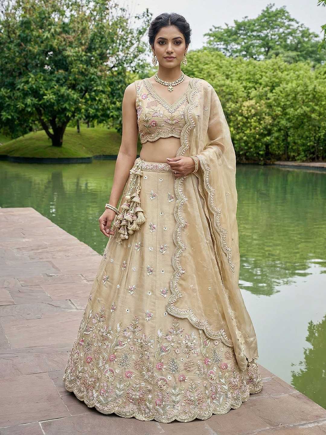 Tissue Wedding Lehenga