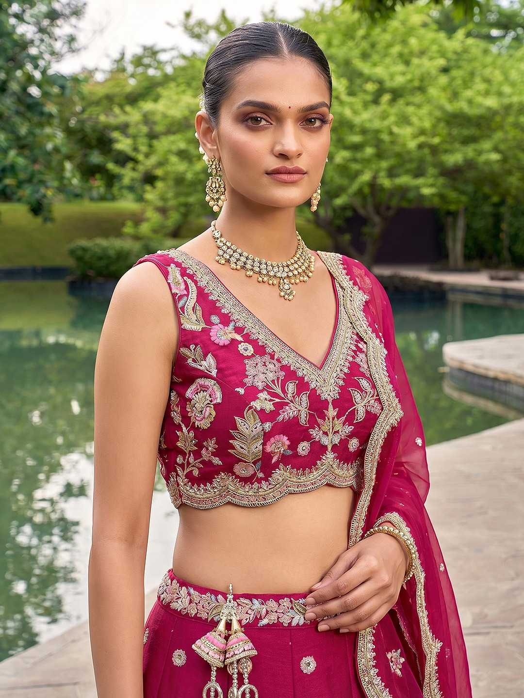 Tissue Wedding Lehenga