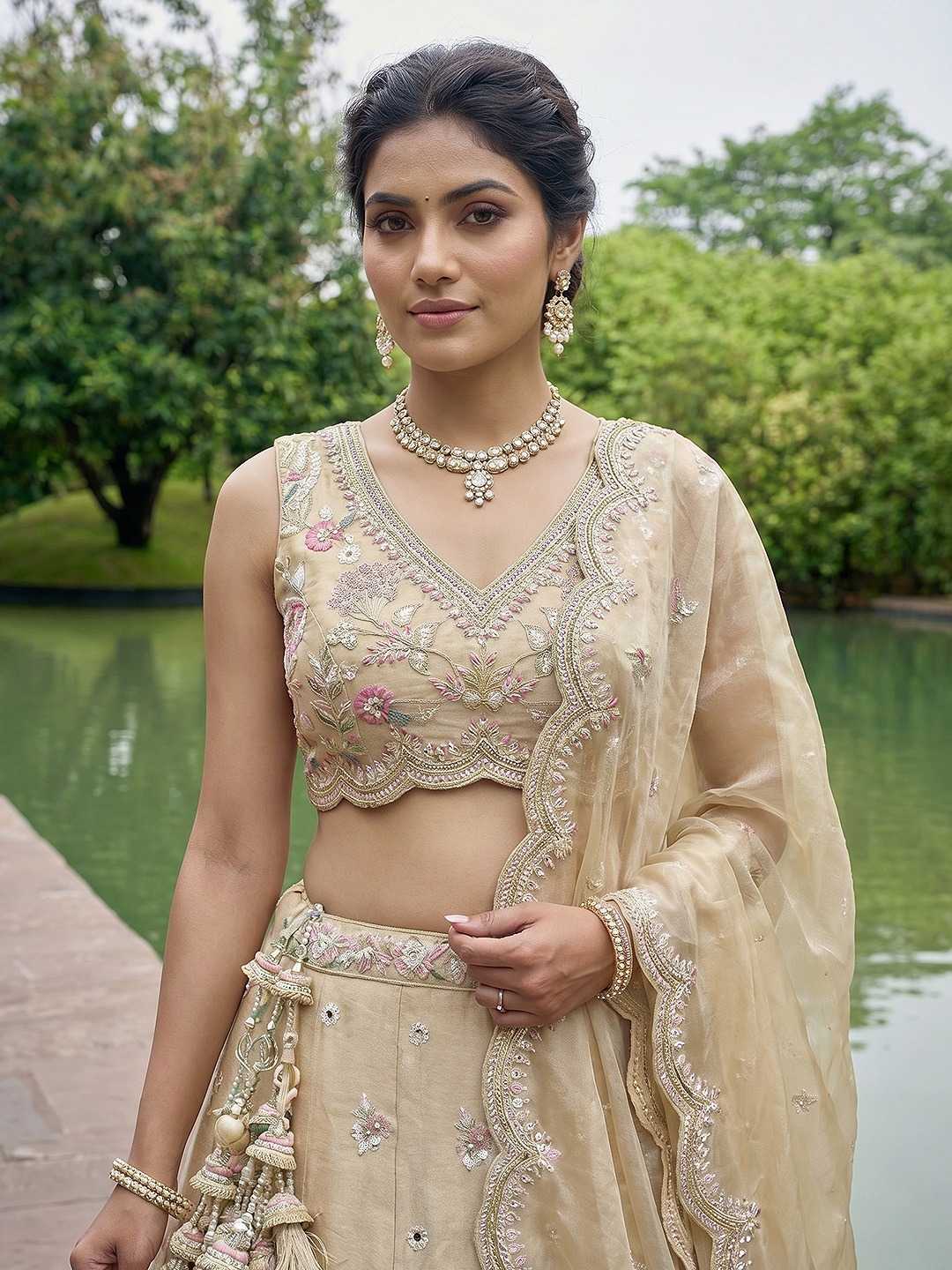 Tissue Wedding Lehenga