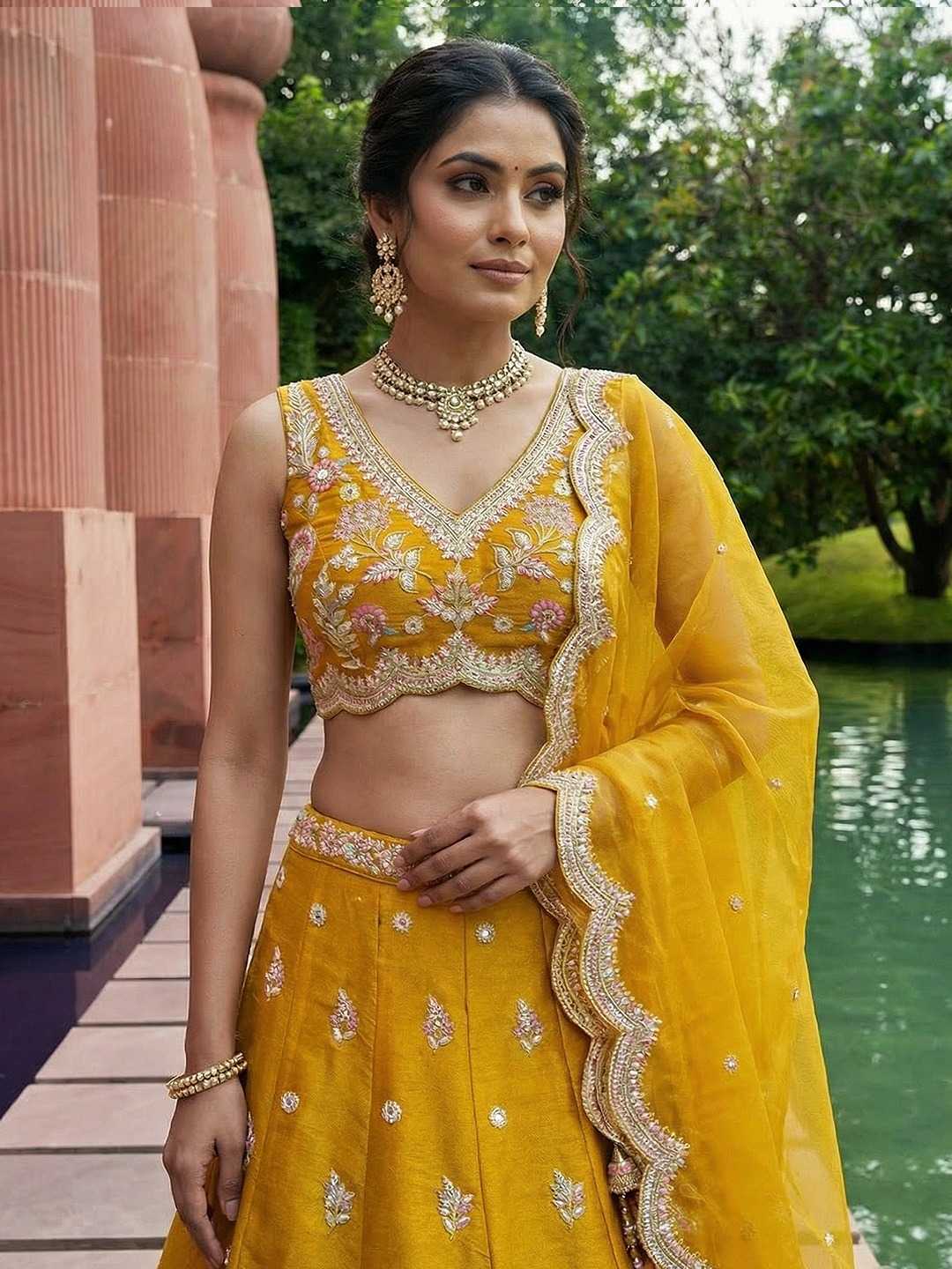 Tissue Wedding Lehenga