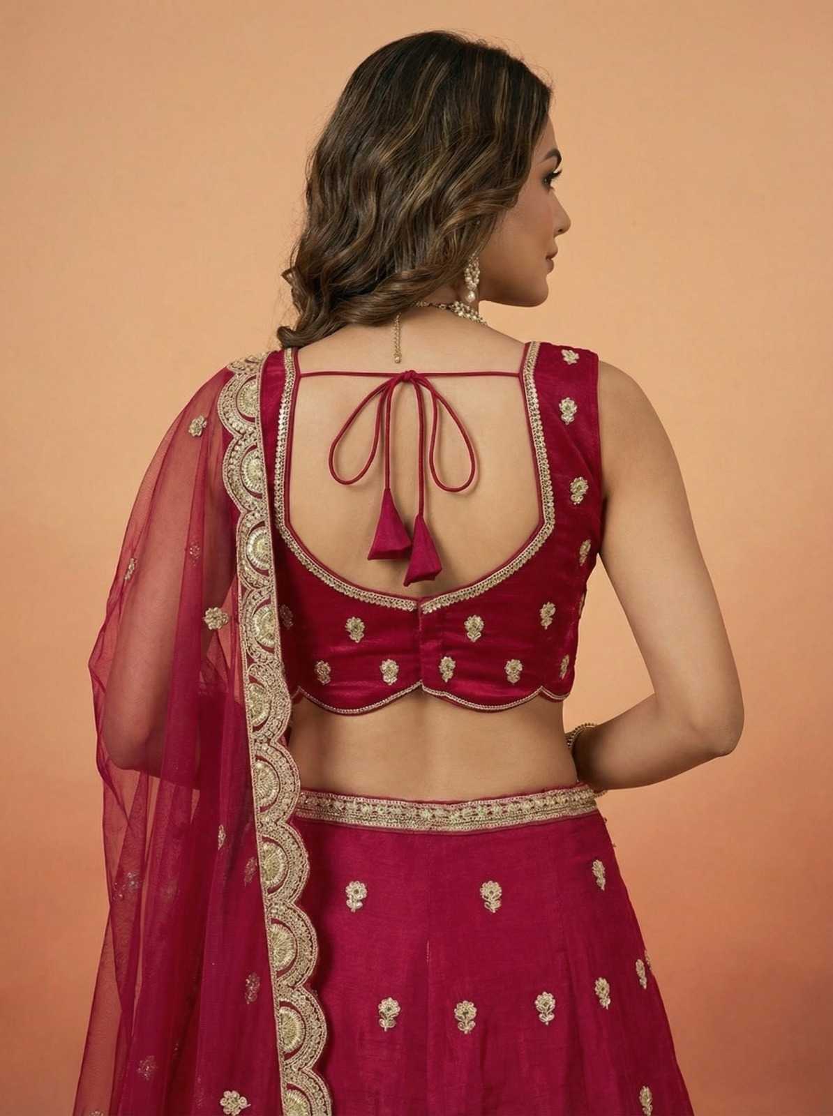 Chinon Silk Lehenga