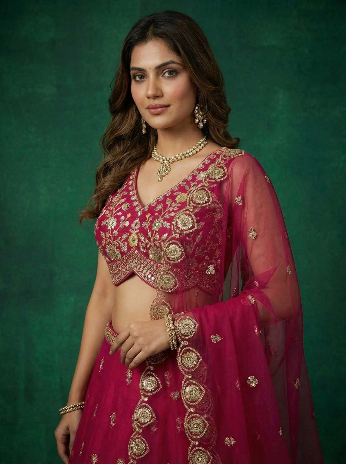 Chinon Wedding Lehenga
