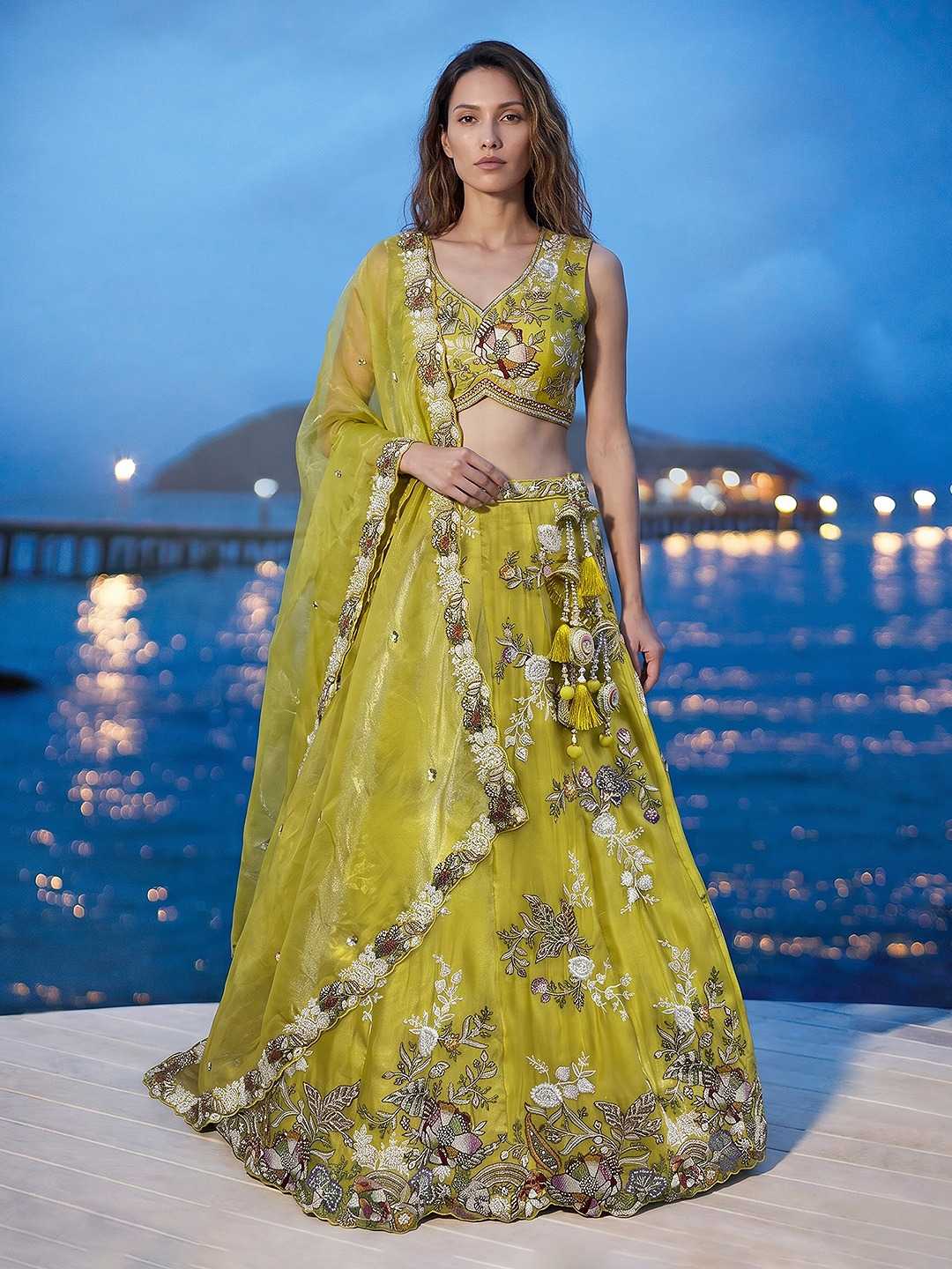 Tissue Wedding Lehenga