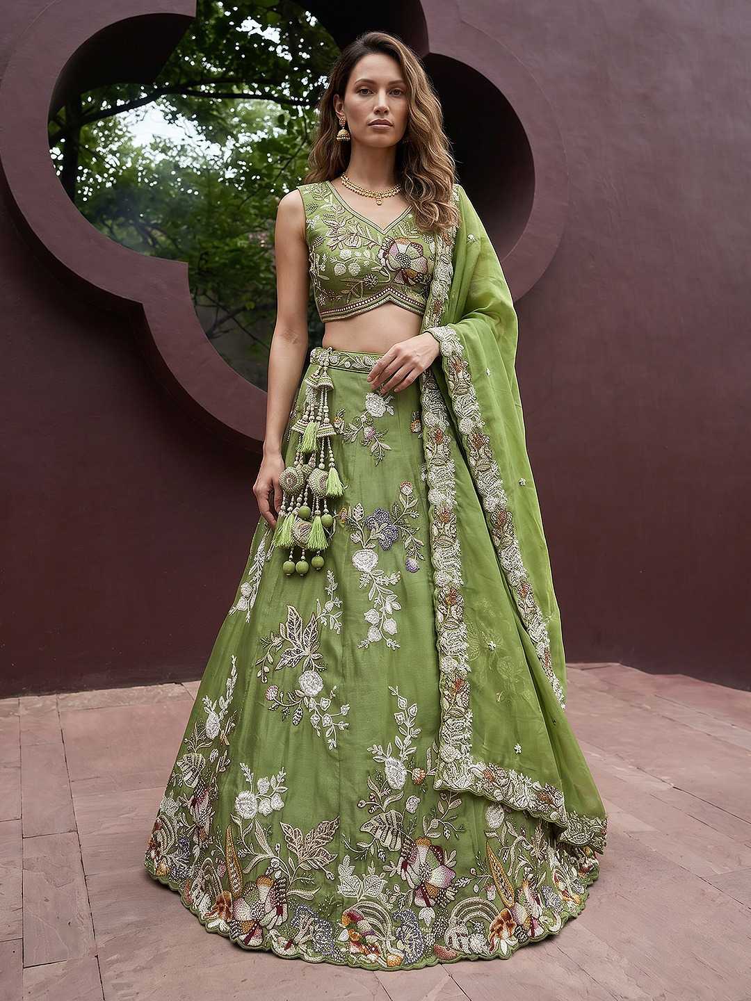 Tissue Wedding Lehenga