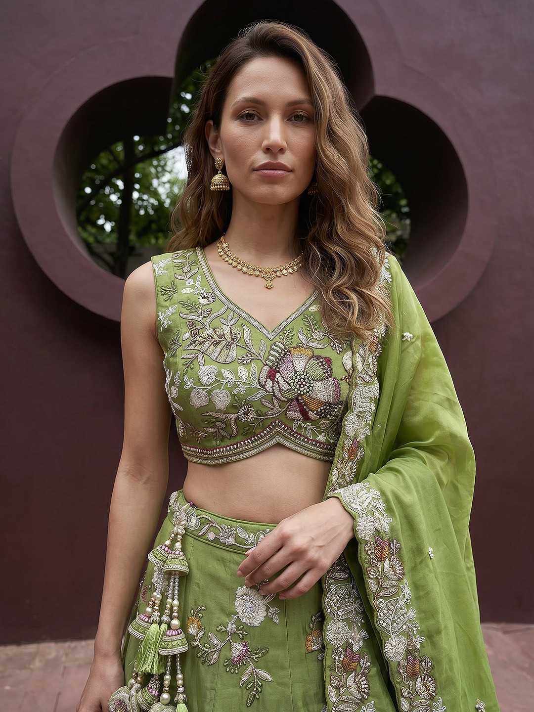 Tissue Wedding Lehenga