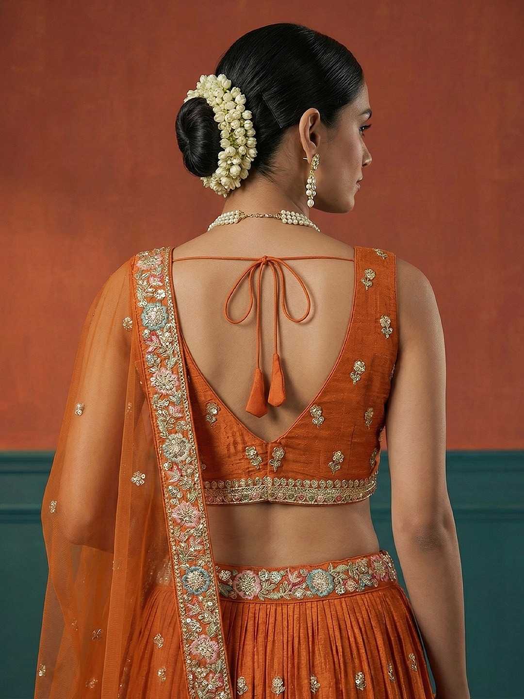 Georgette Embroidered Lehenga