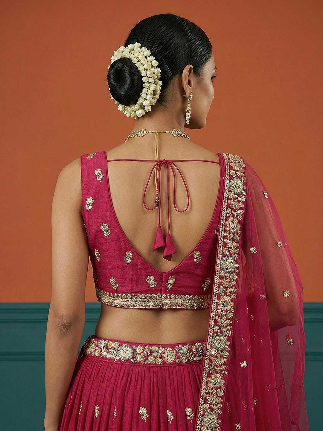 Georgette Embroidered Lehenga