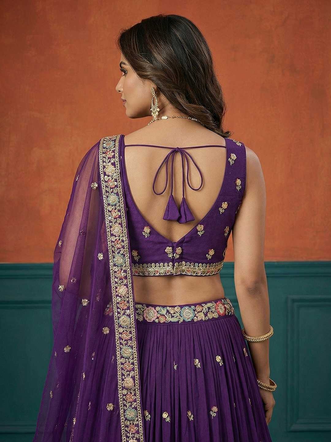 Georgette Embroidered Lehenga