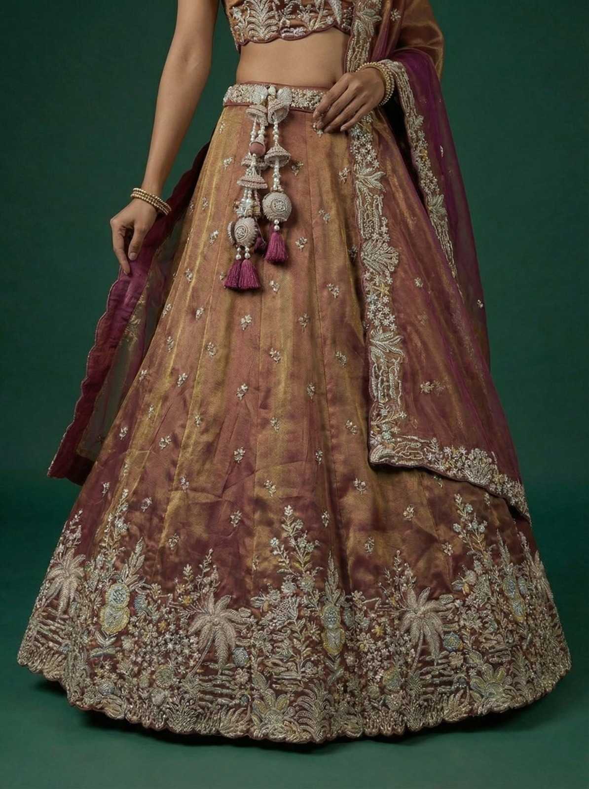 Tissue Wedding Lehenga