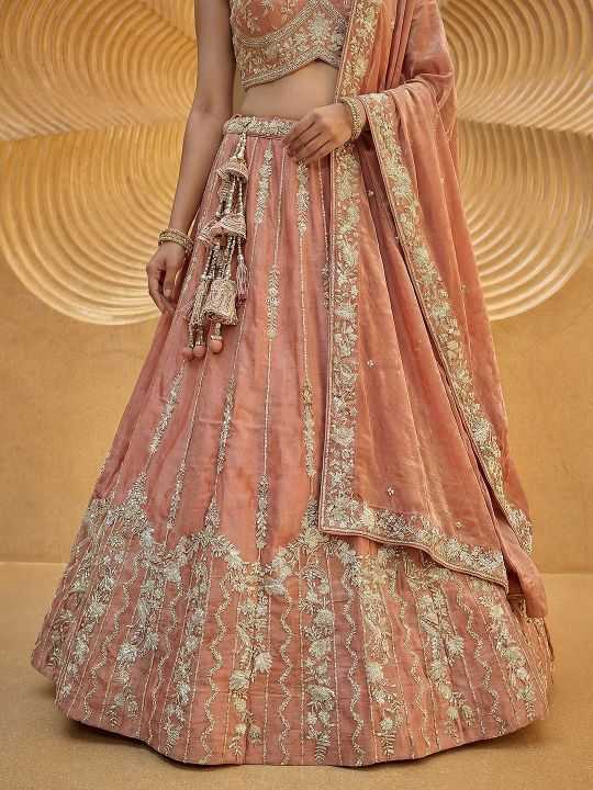 Chiffon Embroidered Lehenga