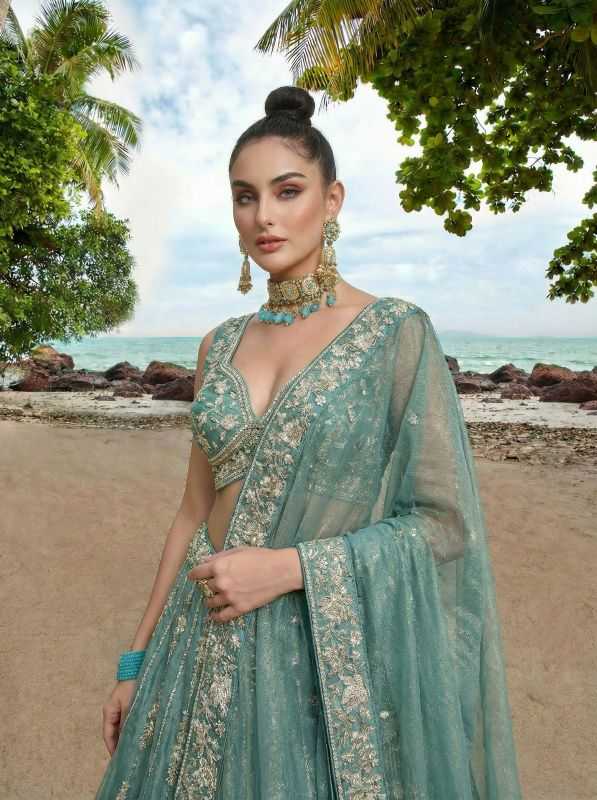 Chiffon Embroidered Lehenga