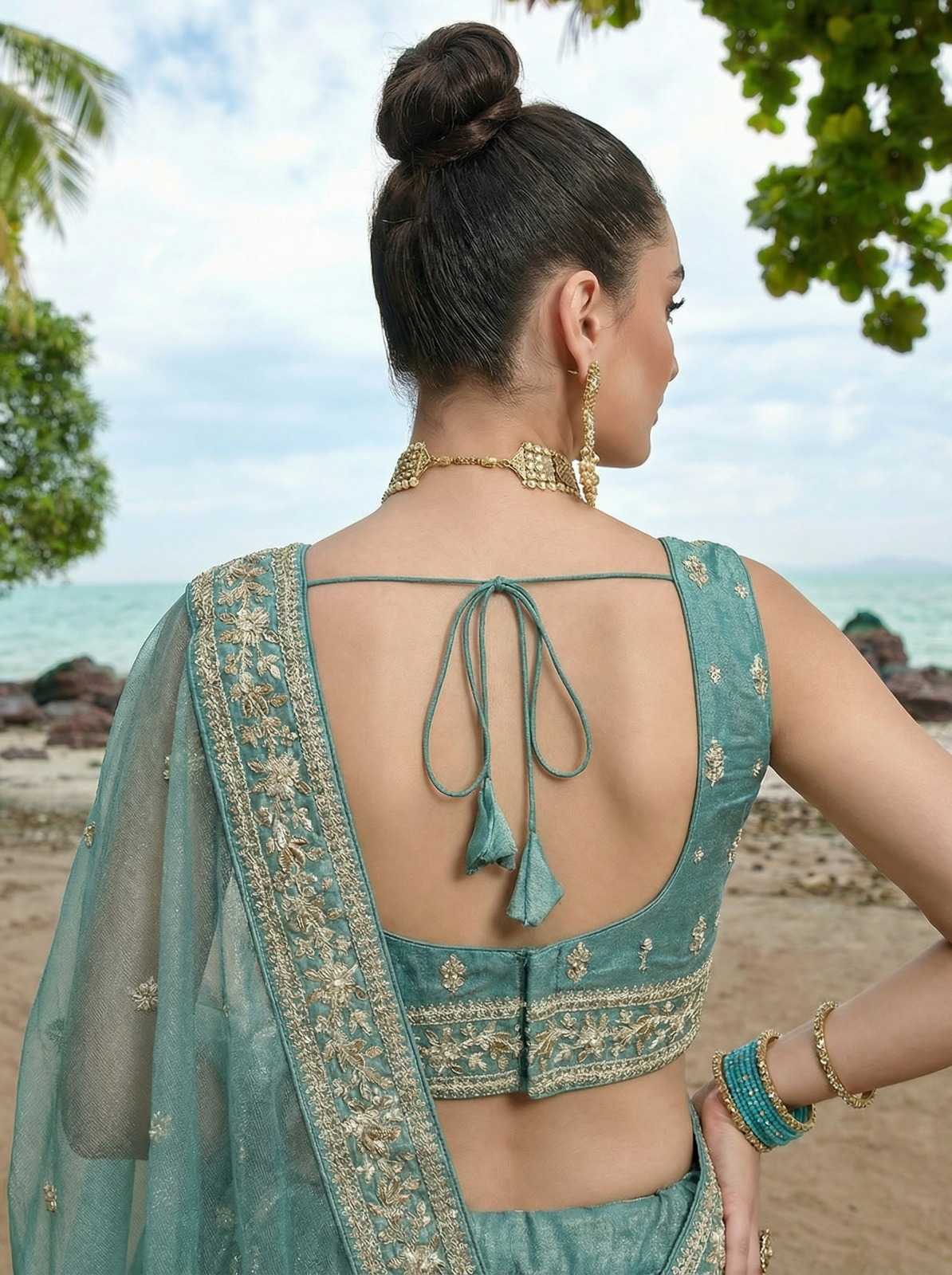Chiffon Embroidered Lehenga