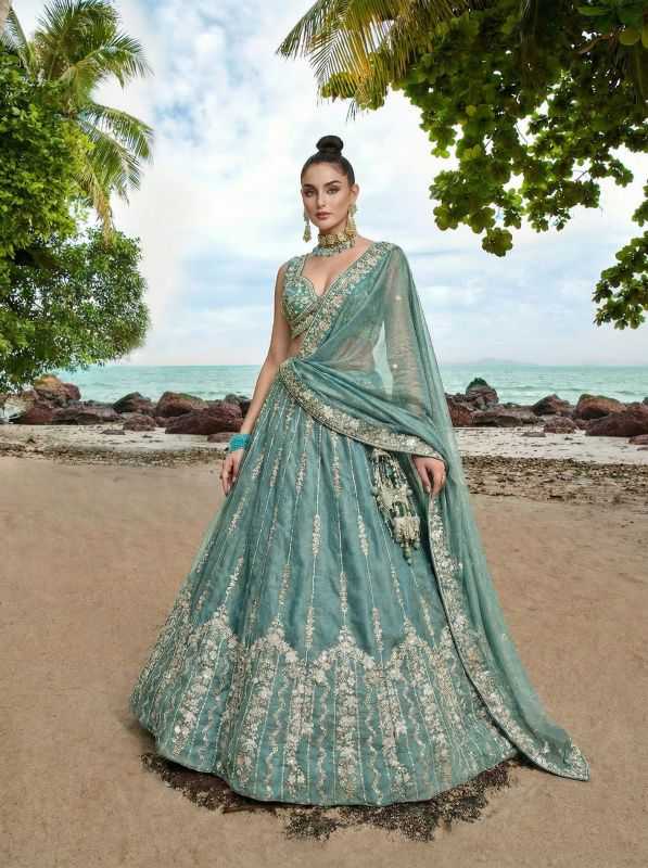 Chiffon Embroidered Lehenga