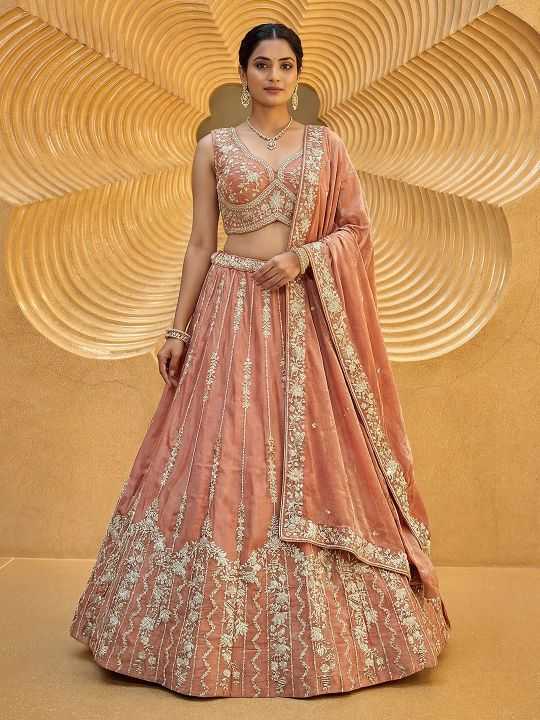 Chiffon Embroidered Lehenga