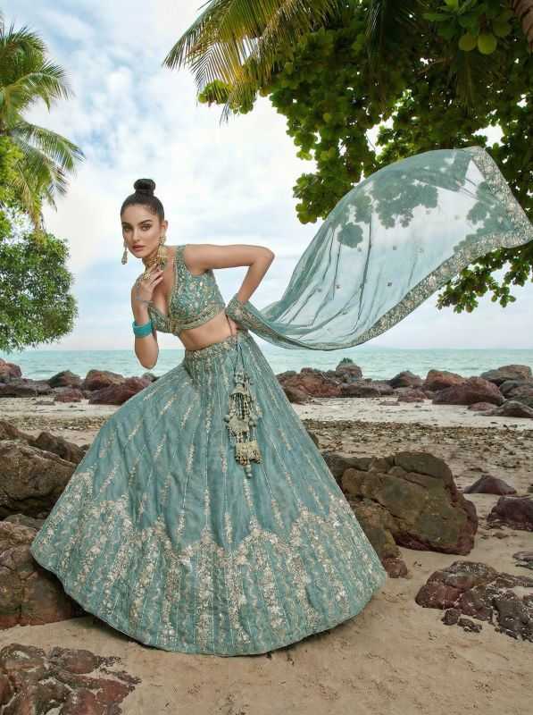 Chiffon Embroidered Lehenga