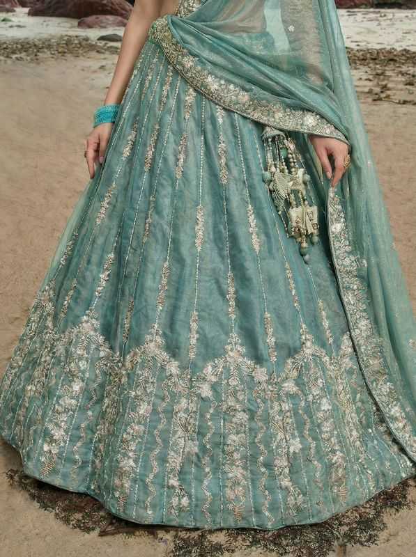 Chiffon Embroidered Lehenga