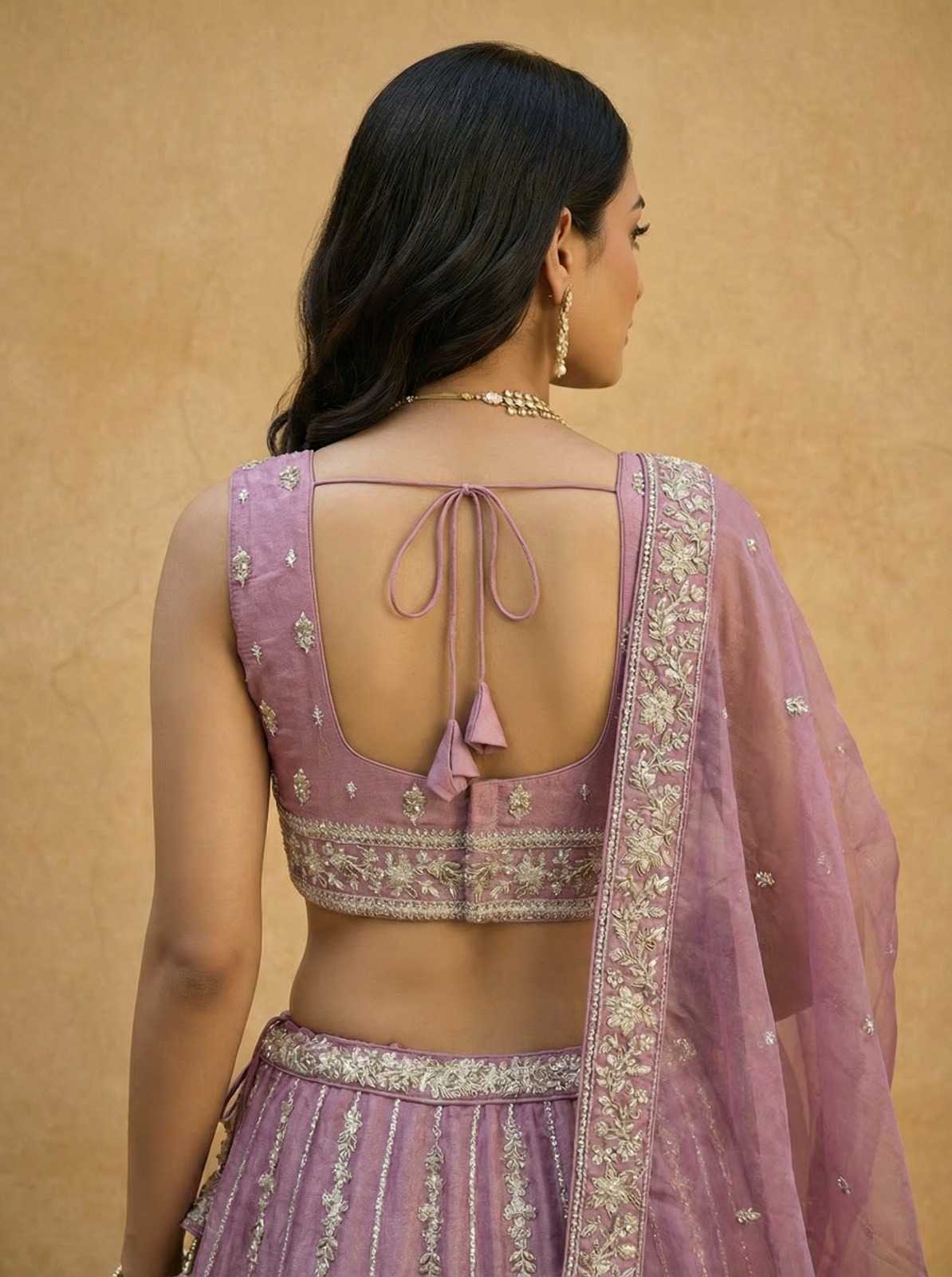 Chiffon Embroidered Lehenga