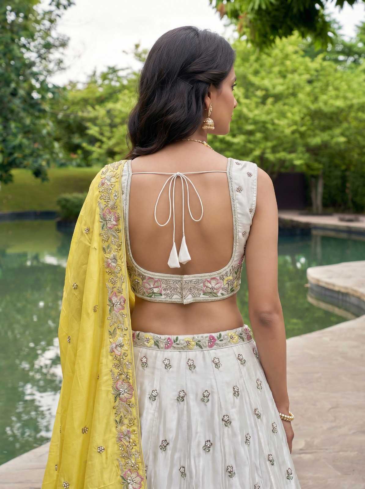 Chiffon Embroidered Lehenga