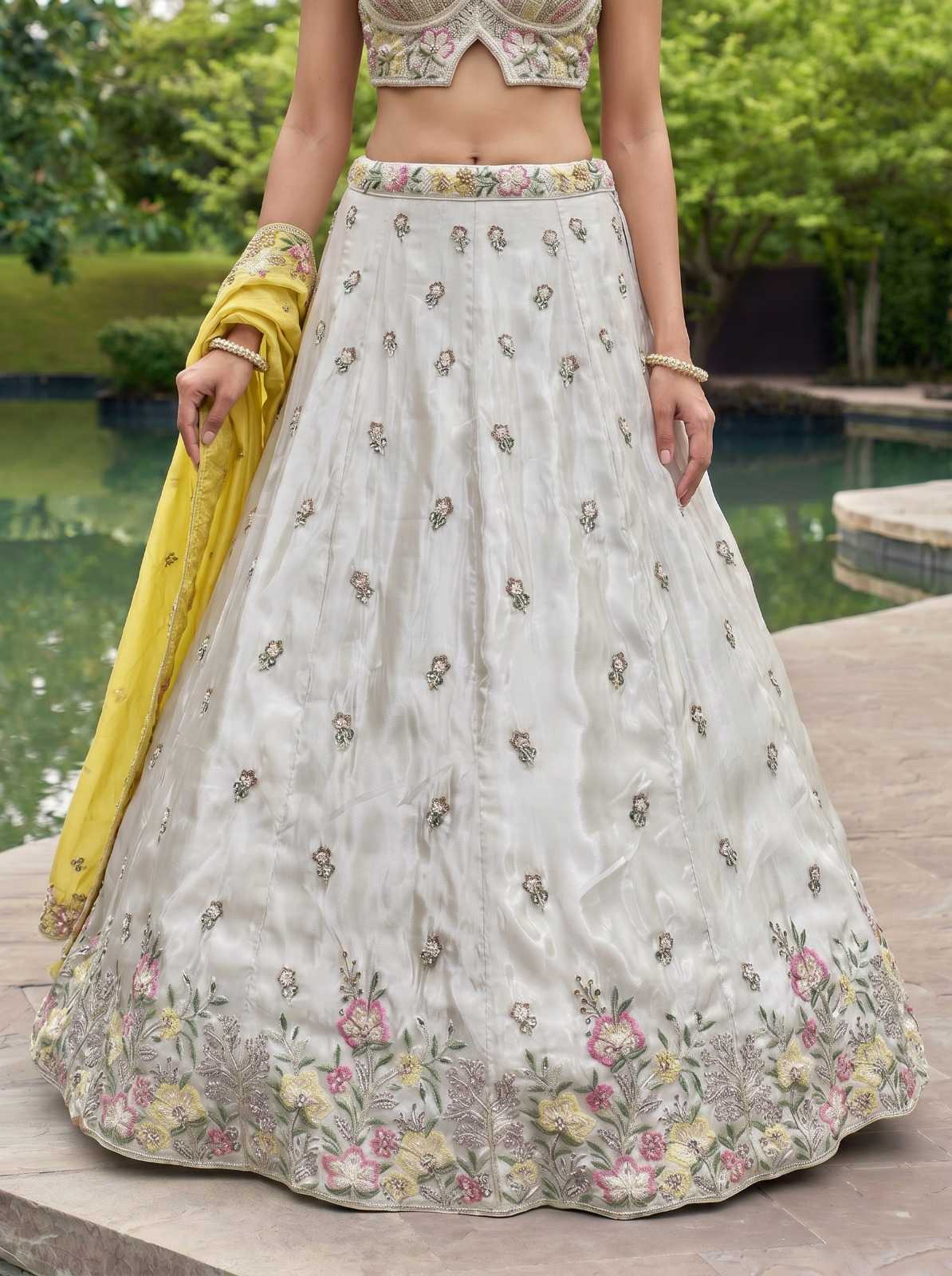 Chiffon Embroidered Lehenga