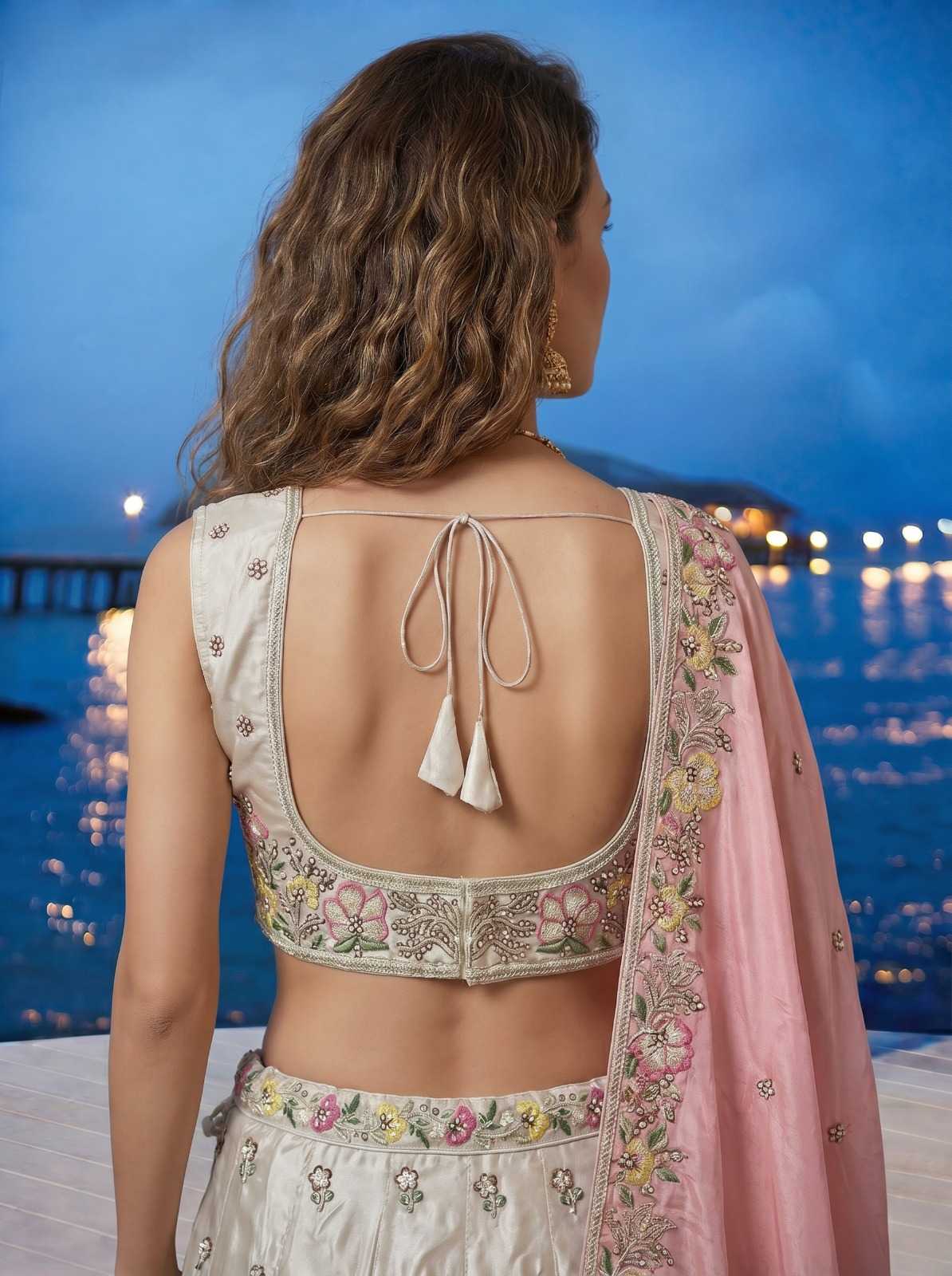 Chiffon Embroidered Lehenga