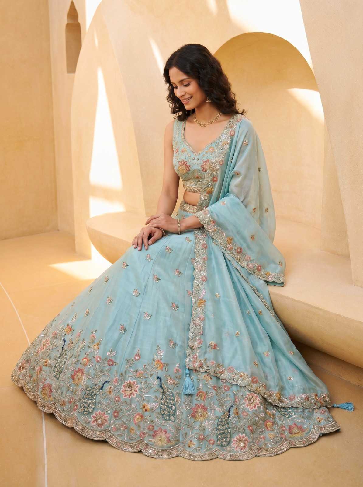 Organza Traditional Lehenga
