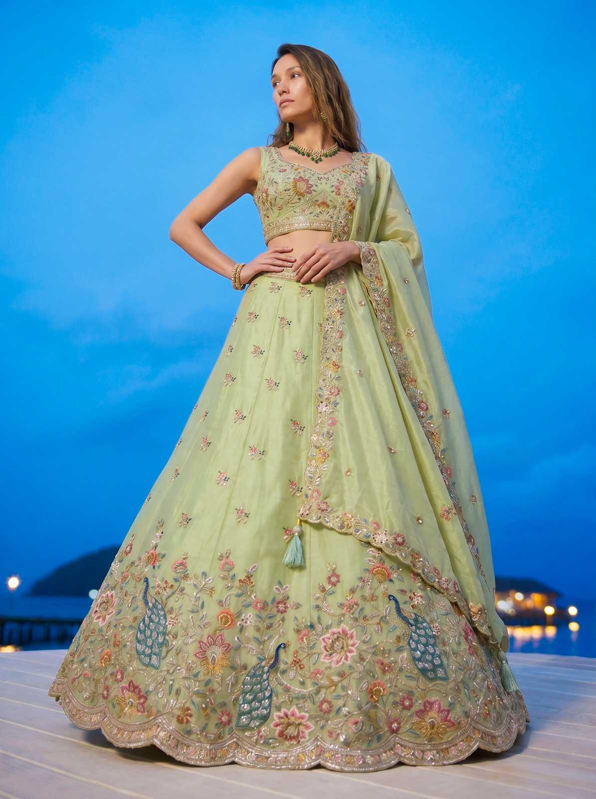 Organza Traditional Lehenga