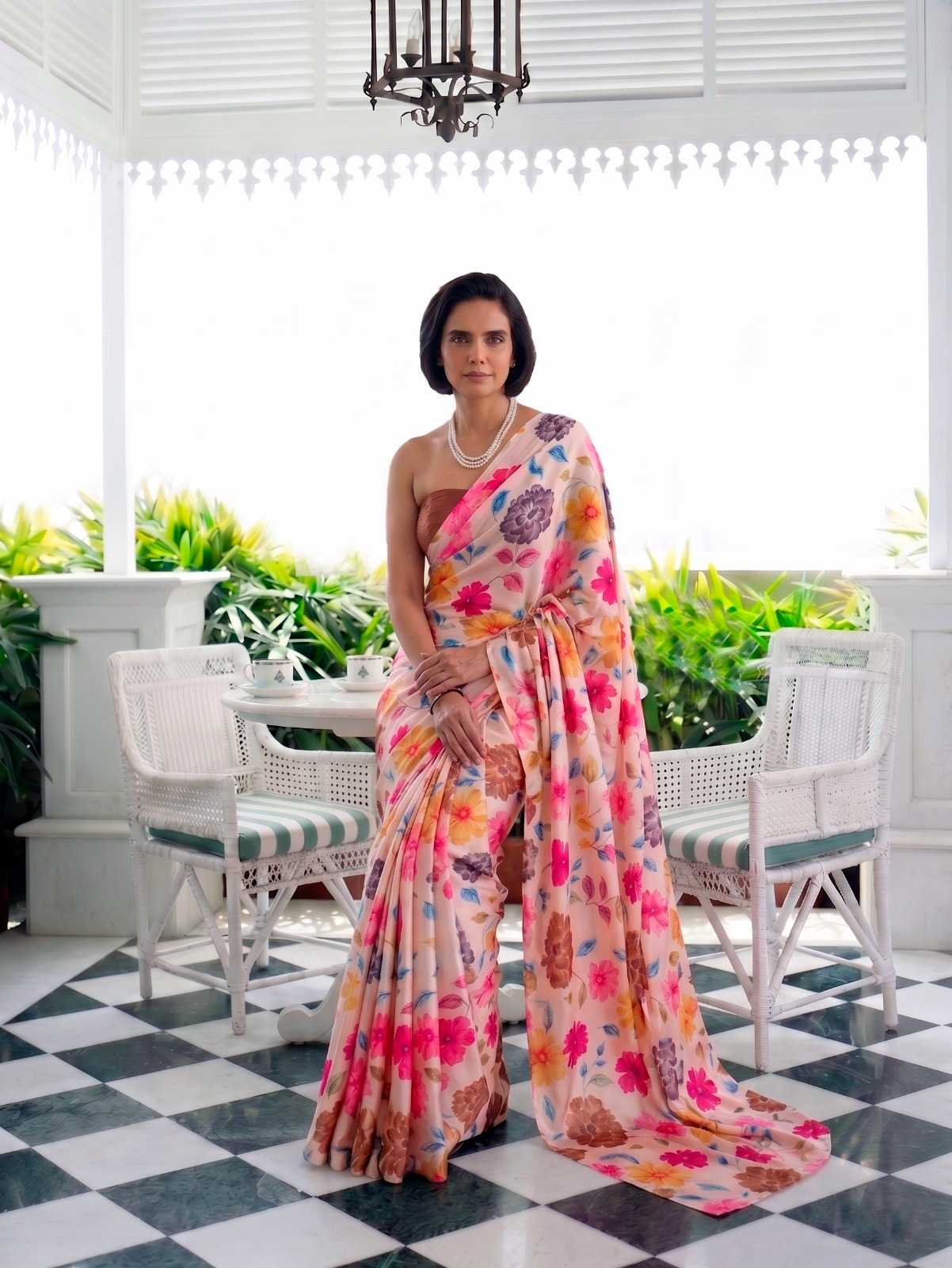 Satin Silk Party Wear Saree