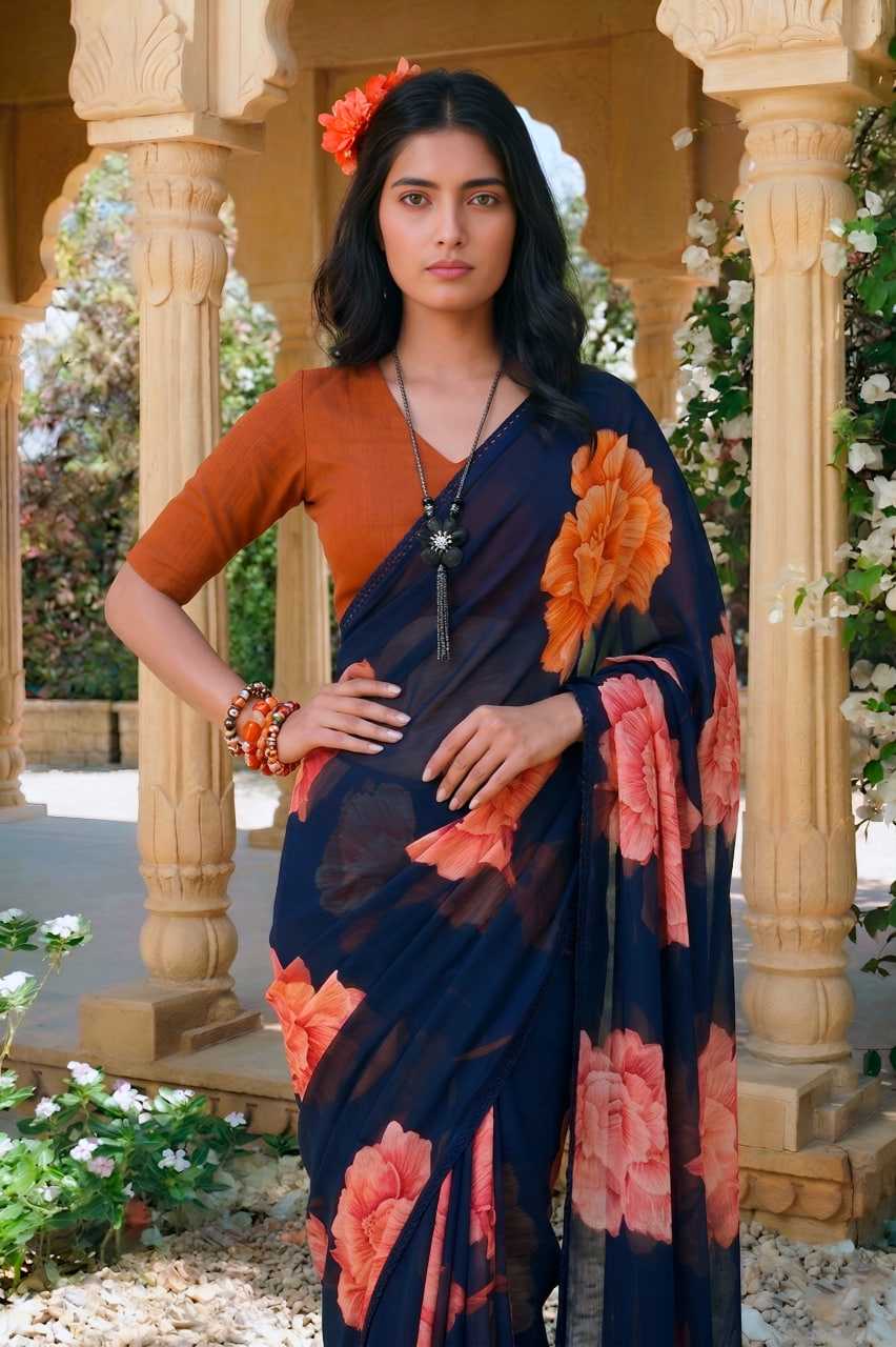 Printed Saree