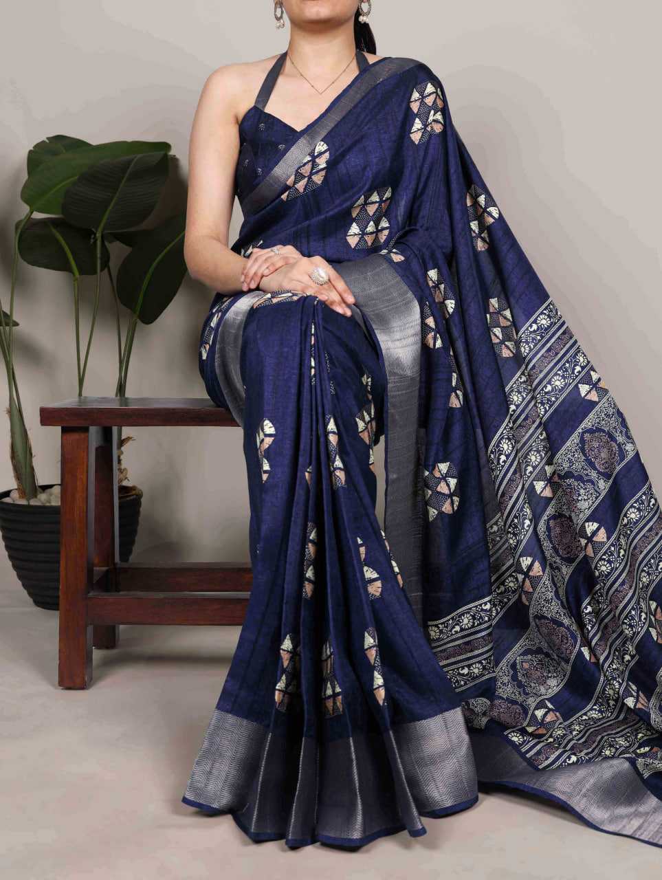 Zari Border Saree