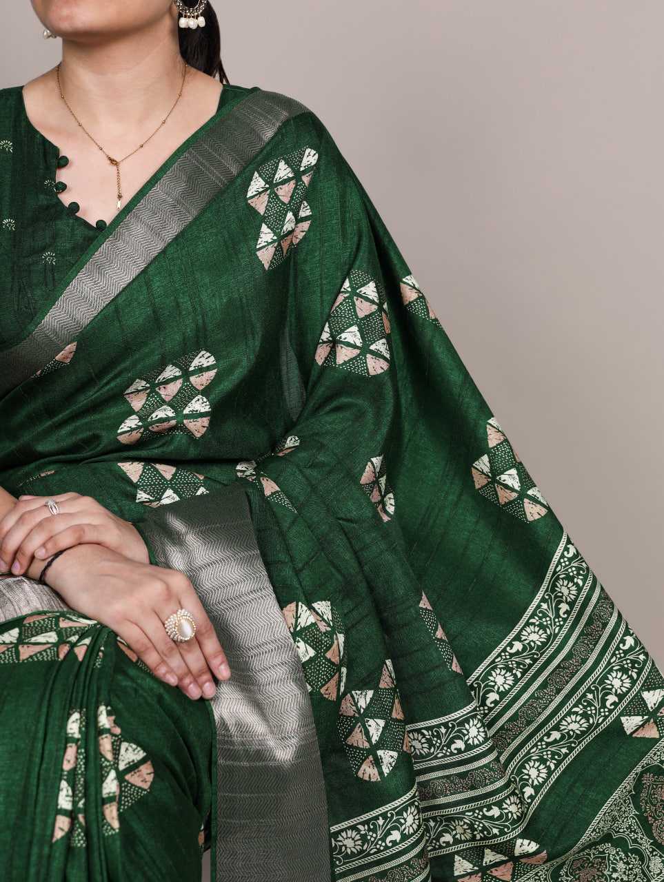 Zari Border Saree