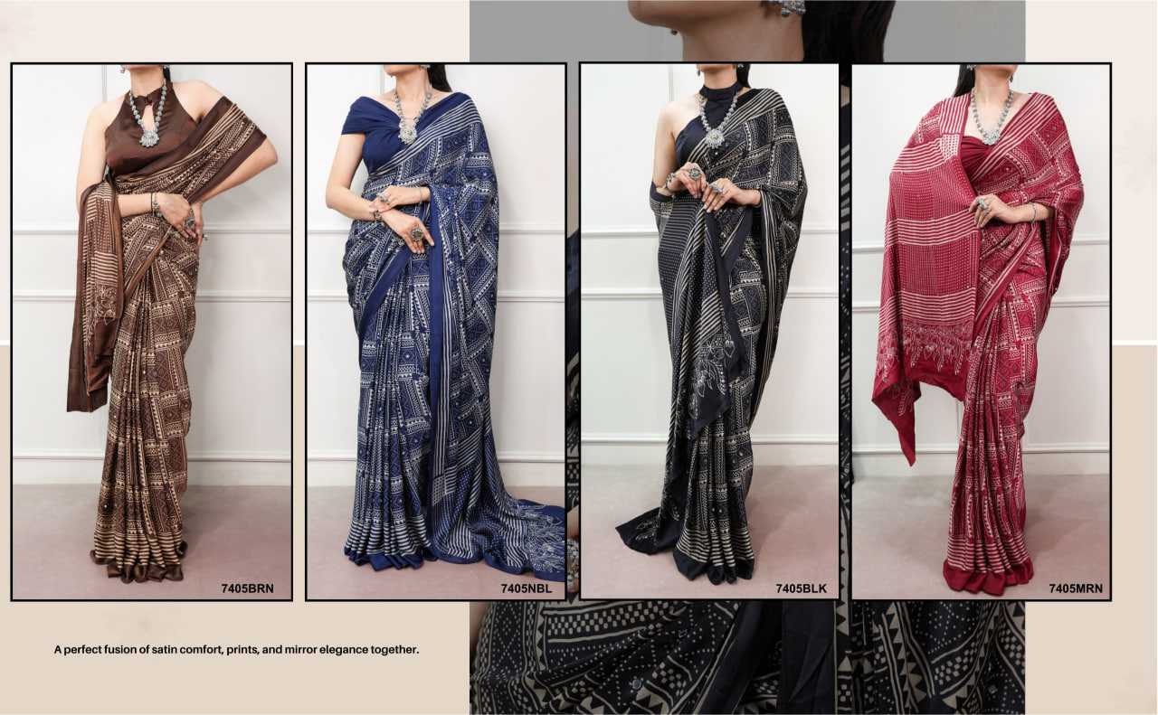 Mirror Work Saree