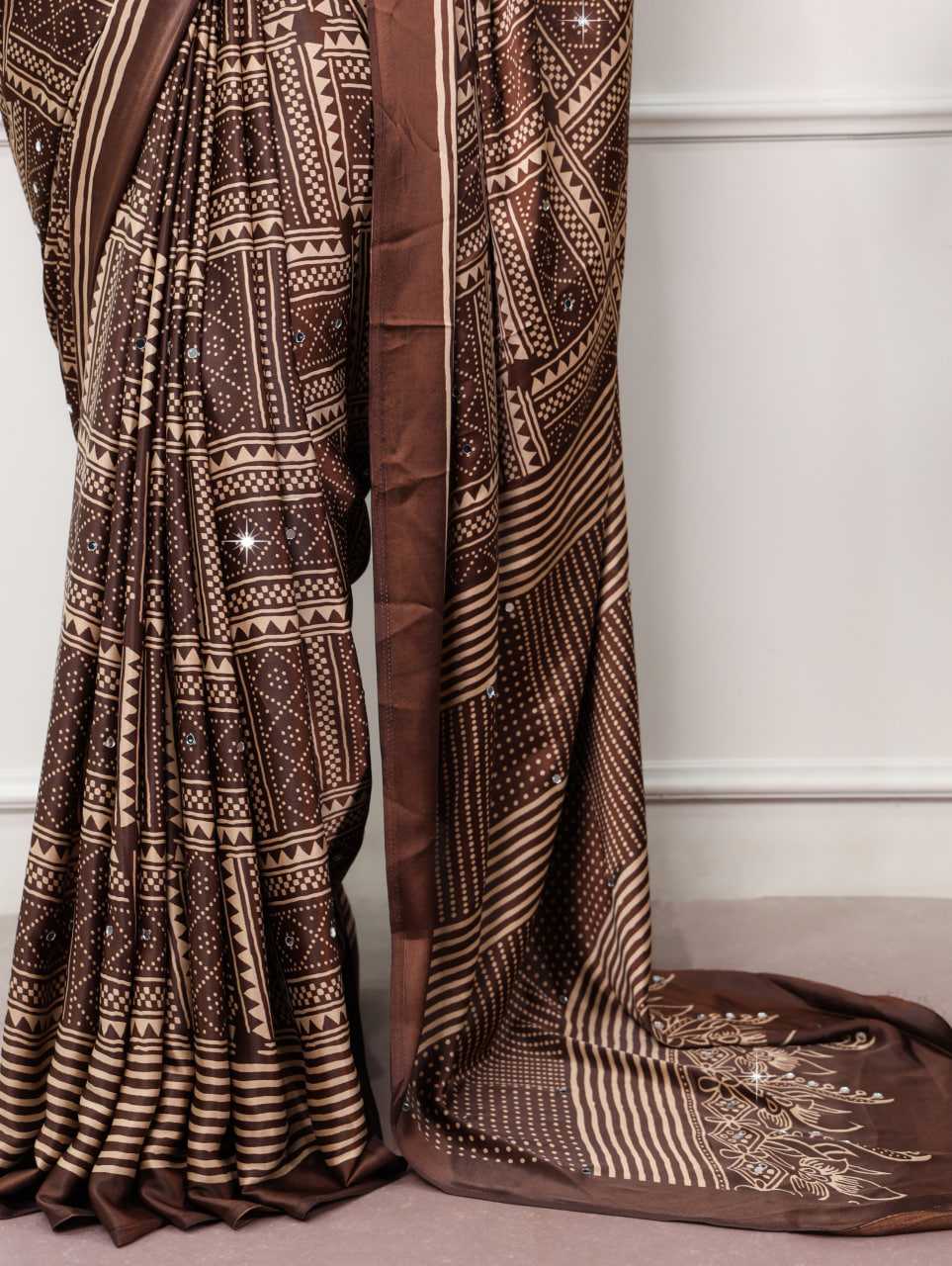 Mirror Work Saree