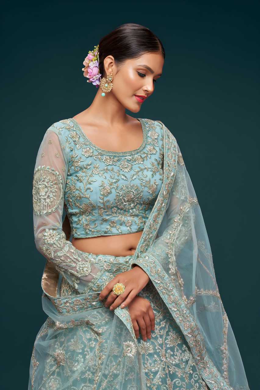 Net Designer Lehenga
