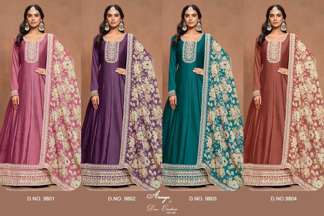 Art Silk Anarkali Suit