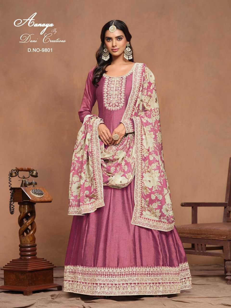 Art Silk Anarkali Suit
