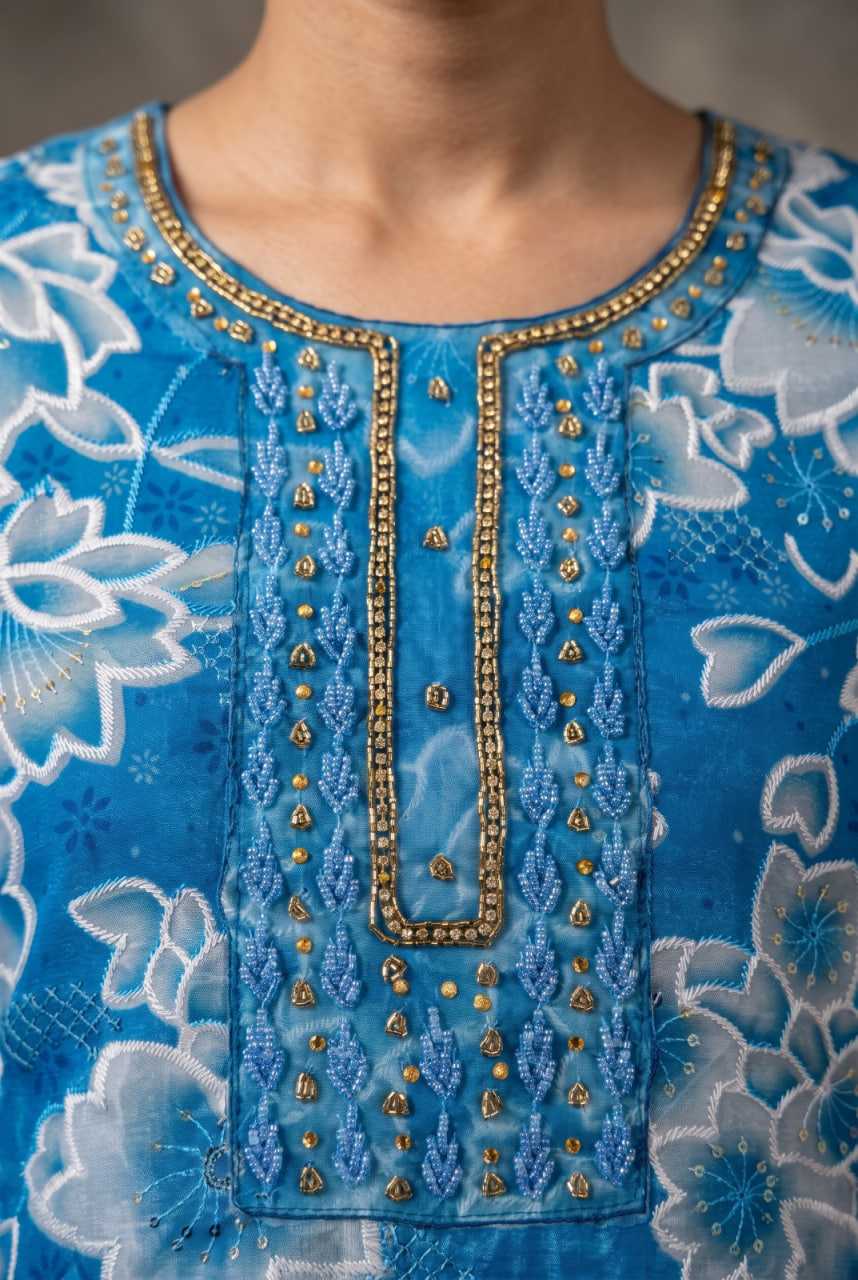 Organza Printed Suit