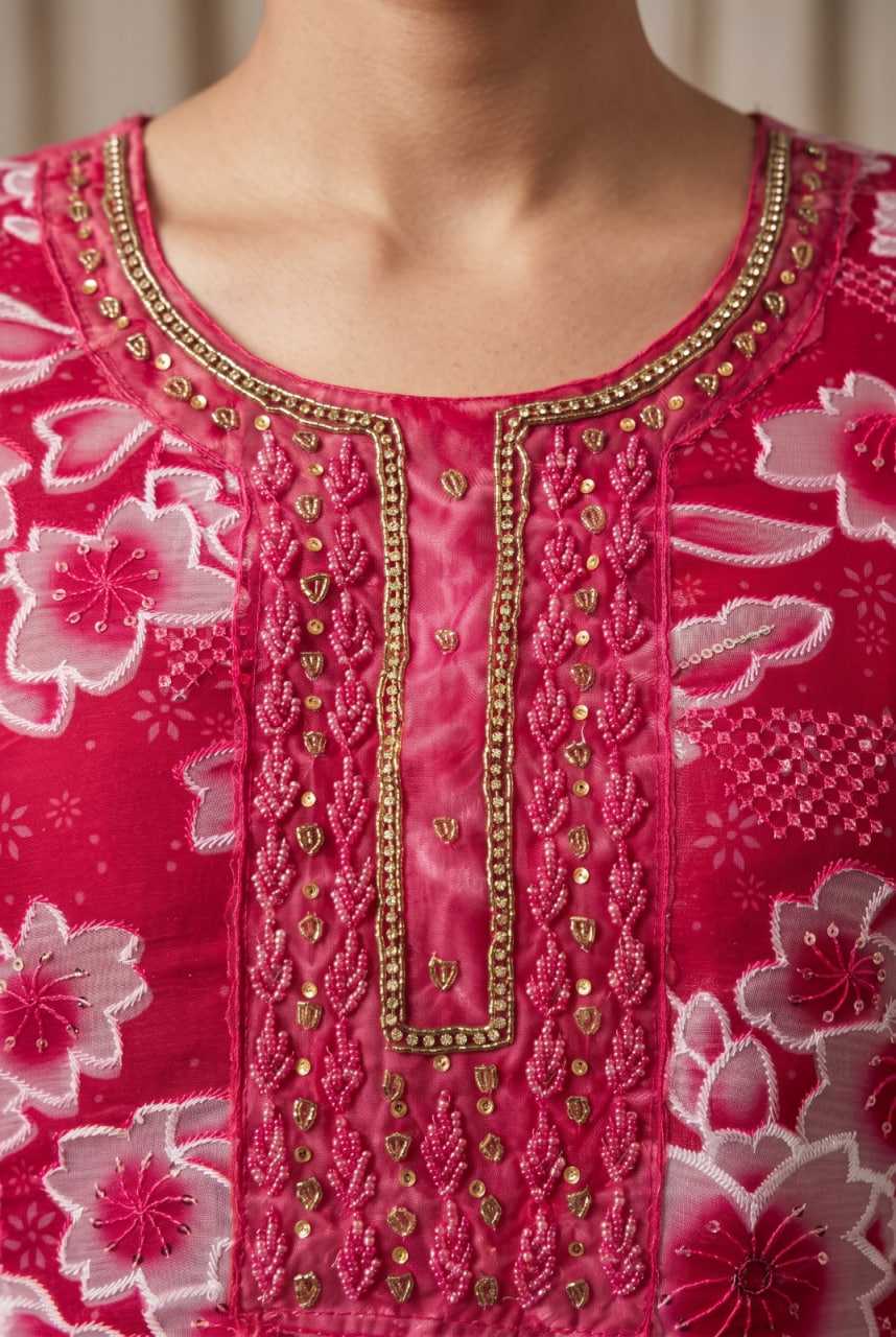 Organza Printed Suit