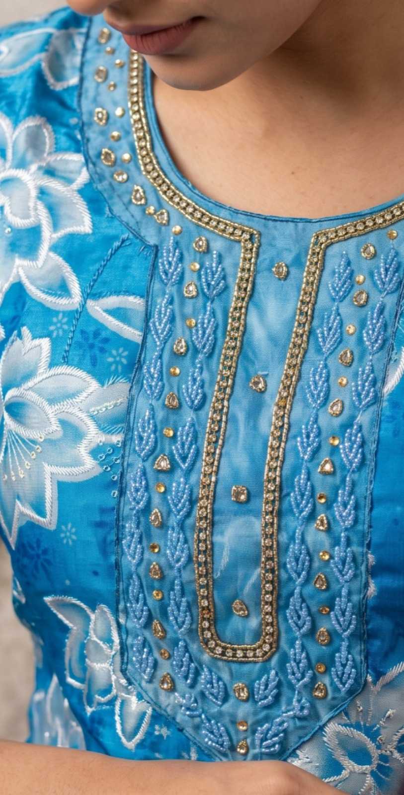 Organza Printed Suit
