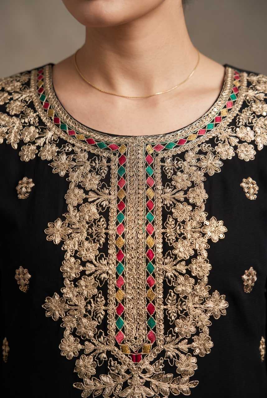 Chinon Sharara Salwar Suit